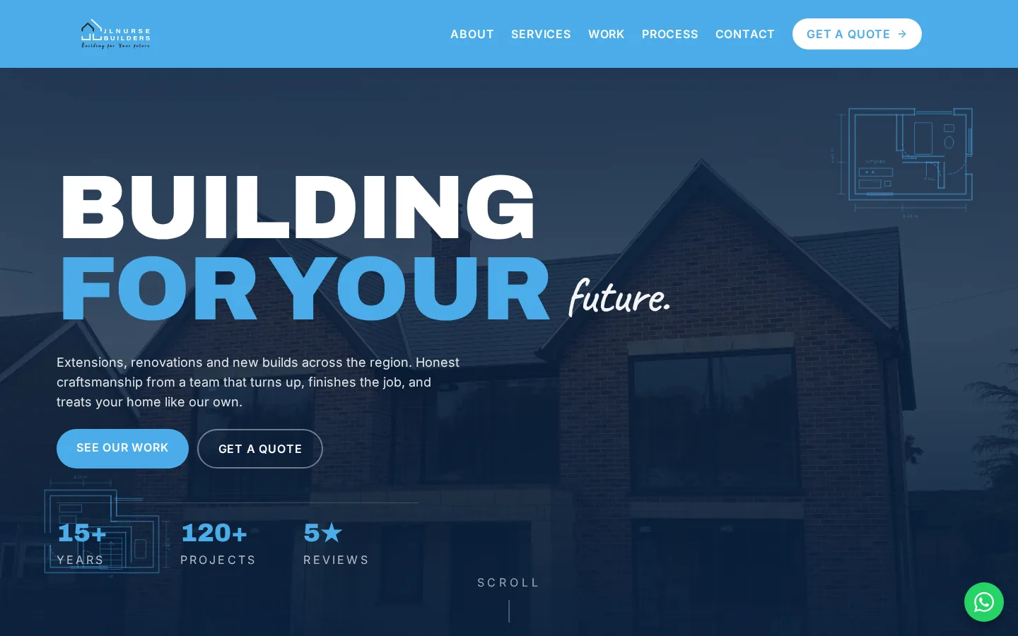 Custom website built by Website and Design for JL Nurse Builders, a custom website in Norfolk